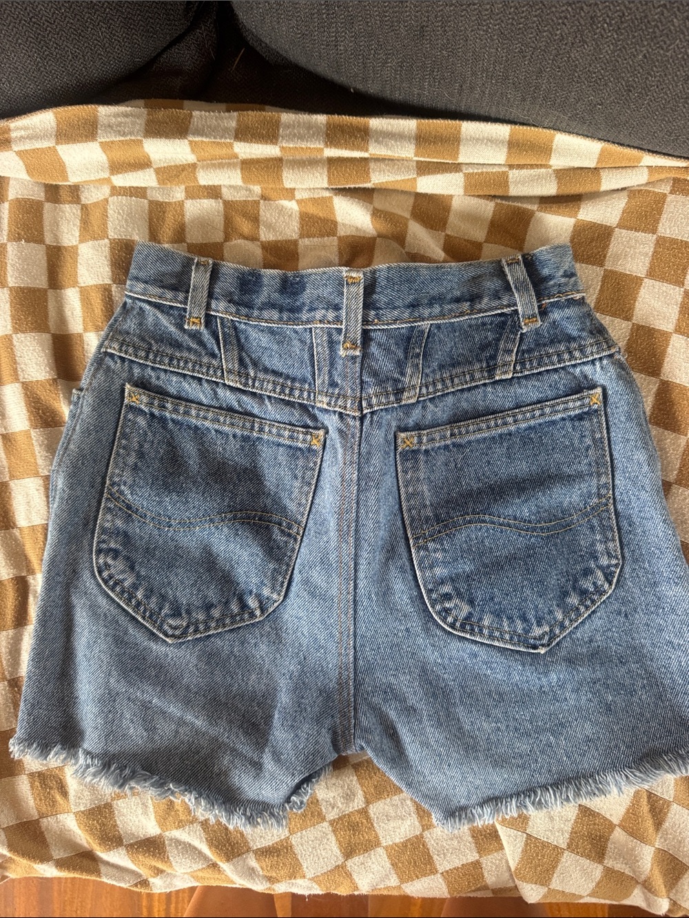 Lee Vintage-Style Blue Denim Cutoff Shorts